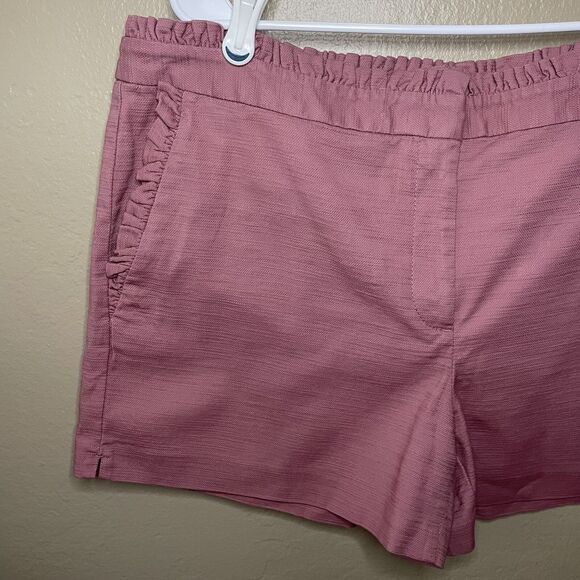 Ann Taylor Loft Outlet Ruffled 4” Shorts Rose Pink Women Plus Size 14 NEW - Picture 3 of 8